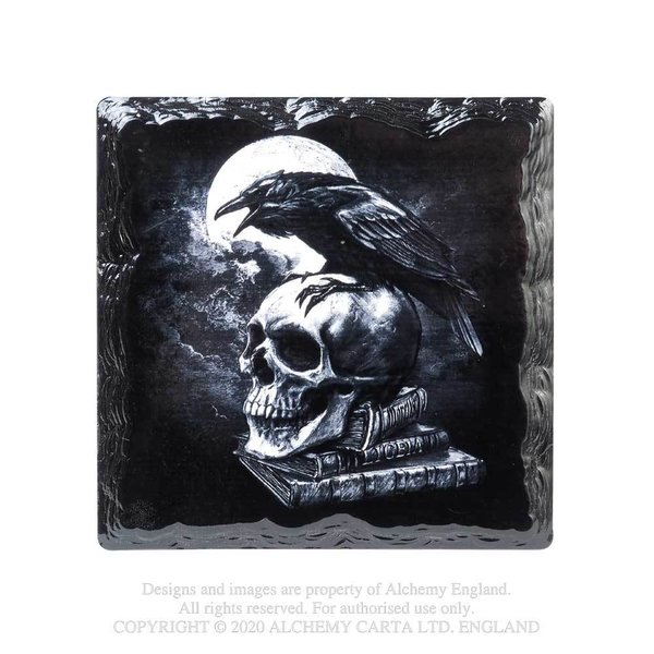Ceramic Coaster: Poes Raven Slate Coaster