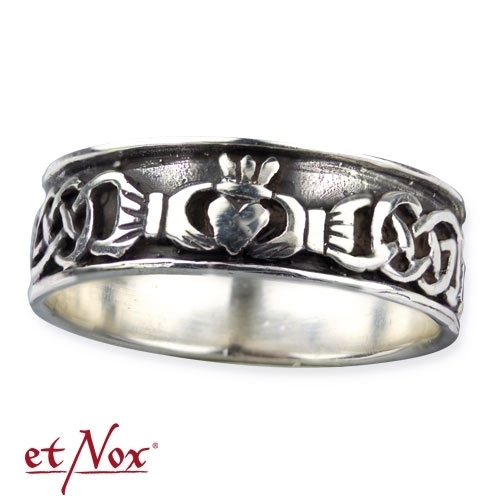 etNox-Ring "Claddagh" 925 Silber 59